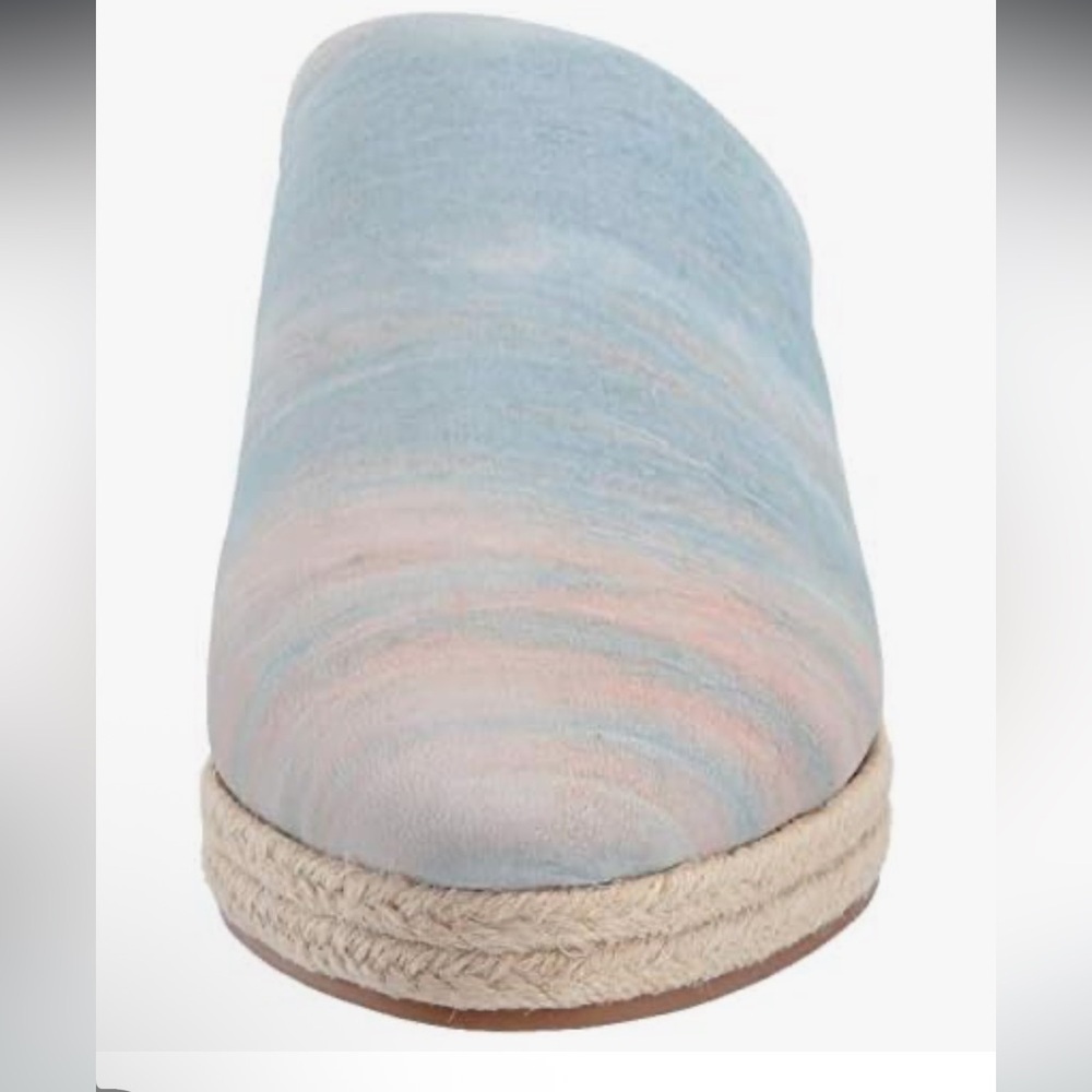 Lucky Brand Luciana Mule Light Blue Denim Swirl Shoes Size 6 NWOB Slip On - Picture 2 of 10